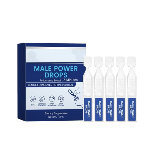 Male Health Enhancement Drops, Dongge Ali root extract, Tribulus terrestris extract and Maca root extract.