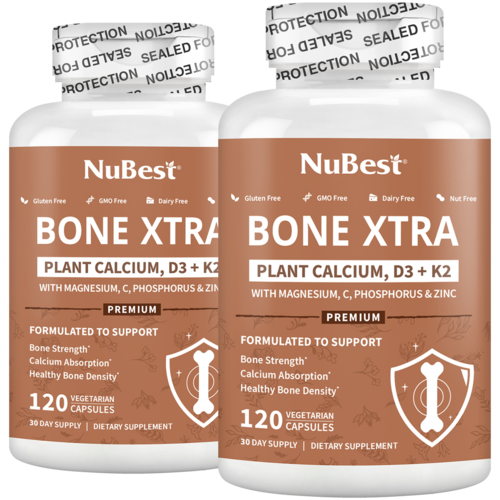 Bone Xtra - Plant-based Calcium to Support Healthy Bones For Adults,