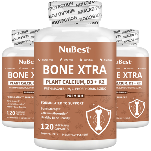 Bone Xtra - Plant-based Calcium to Support Healthy Bones For Adults,